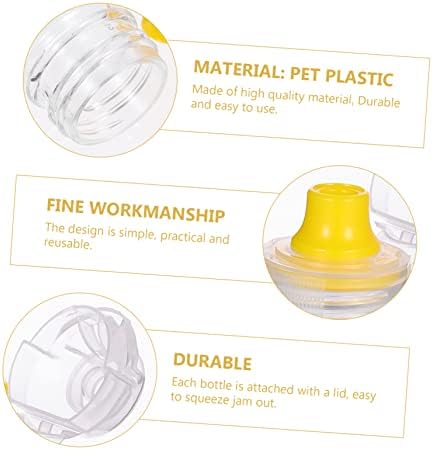 10 Pcs Reusable Squeeze Bottles for Condiments and Sauces