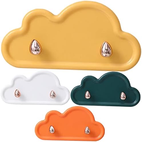 POPETPOP 4pcs Space-Saving Cloud Hangers Wall Hooks