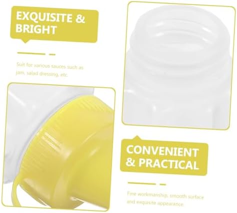 4PCS Reusable Condiment Squeeze Bottles for Kitchen Use 1