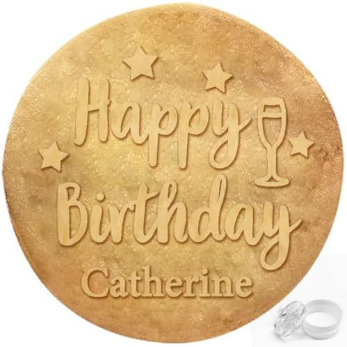 Personalized Cookie Stamp with Family Name Logo 3D Raised Design