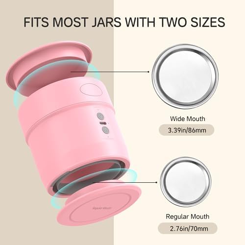 EASYERA Dual-Head Mason Jar Vacuum Sealer Kit 1