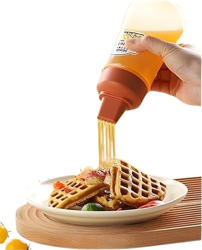 Red 5 Holes Condiment Dispenser Squeeze Bottle
