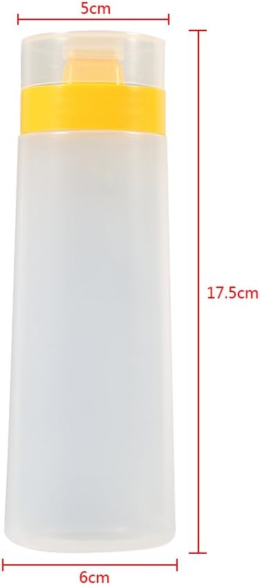 TITA-DONG 4 Hole Condiment Squeeze Bottle 300ml Food Grade Resin Ketchup Dispenser
