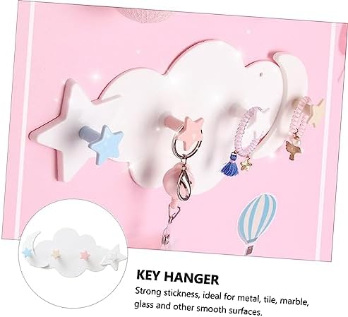 2pcs Cartoon Star and Moon Wall Hangers for Kids Room