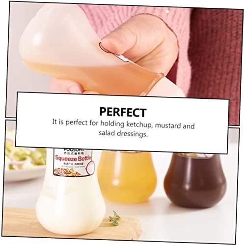 CIYODO 350ml Squeeze Condiment Bottle Set with Scale