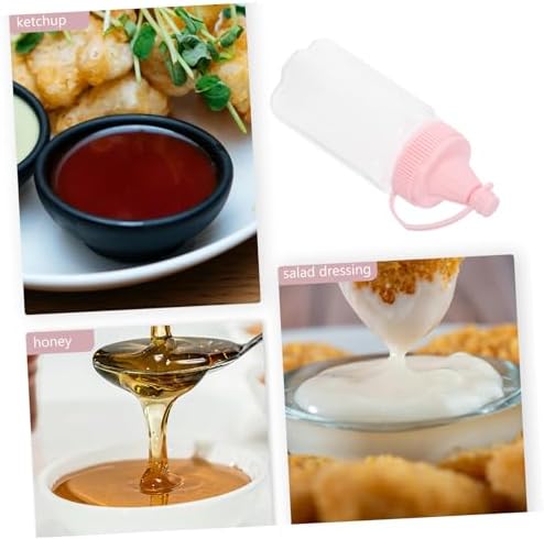 4pcs Reusable PP Condiment Squeeze Bottles Set