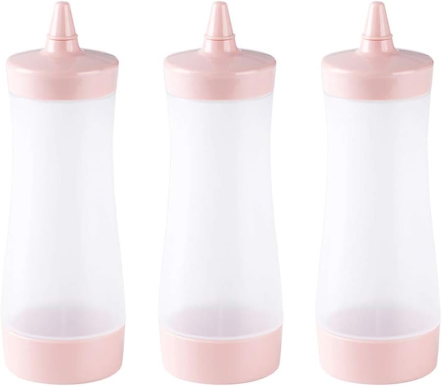 Cabilock 3pcs Mustard Ketchup Squeeze Bottles