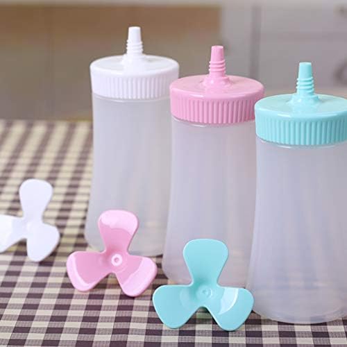Cabilock Squeeze Condiment Bottle with Cap - Pink