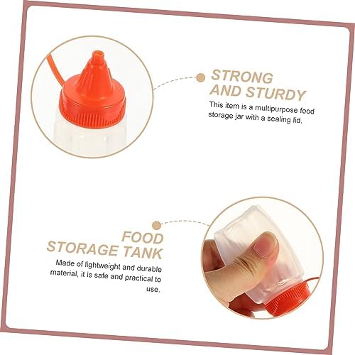 NAMOARLY Condiment Squeeze Bottles with Airtight Lids