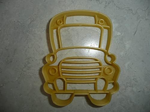 School Bus Cookie Cutter - Detailed Cartoon Design
