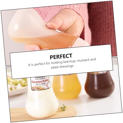 COLLBATH Sauce Bottles for Condiments and Sauces