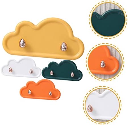 POPETPOP 4pcs Space-Saving Cloud Hangers Wall Hooks