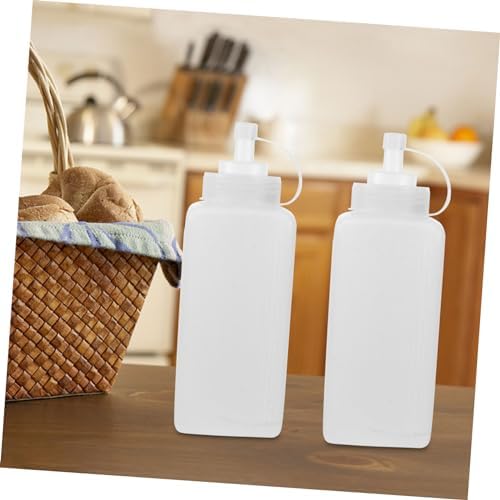 HOLIDYOYO Square Squeeze Bottles for Lunch Box and Salad Use