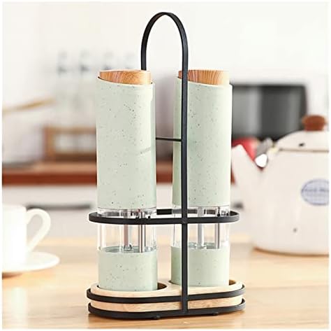 AttreX Spice Grinder Set with Holder and Adjustable Coarseness