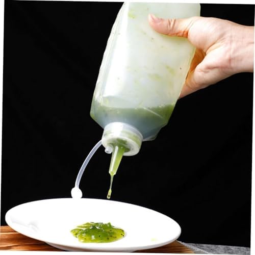 HOLIDYOYO Square Squeeze Bottles for Lunch Box and Salad Use