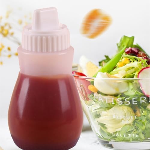 KLEYE 5-Pack Squeeze Bottles for Sauces and Condiments