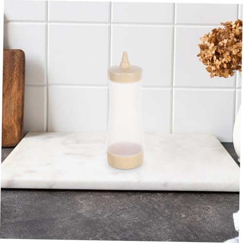 3pc Cream Color Sauce Bottles Squeeze Set