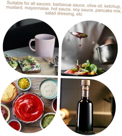 HOLIDYOYO Tomato Sauce Squeeze Bottles 4 Pack