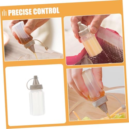 12pcs Leakproof Condiment Squeeze Bottles for Home and Travel 1