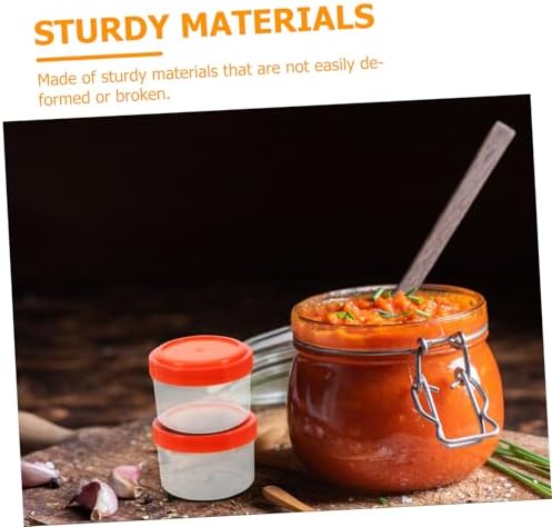 HAKIDZEL Mini Sauce Cups with Lids for Condiments and Salad Dressings