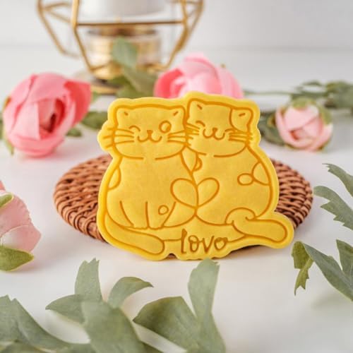 3D Cat Cookie Cutter Set for Baking Fun