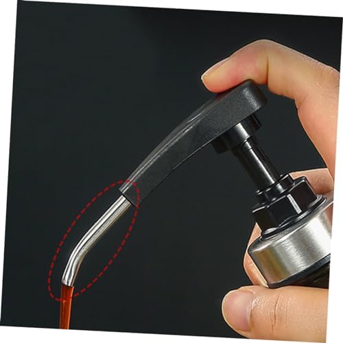 HOLIDYOYO 2pcs Stainless Steel Sauce Bottle Nozzle Set