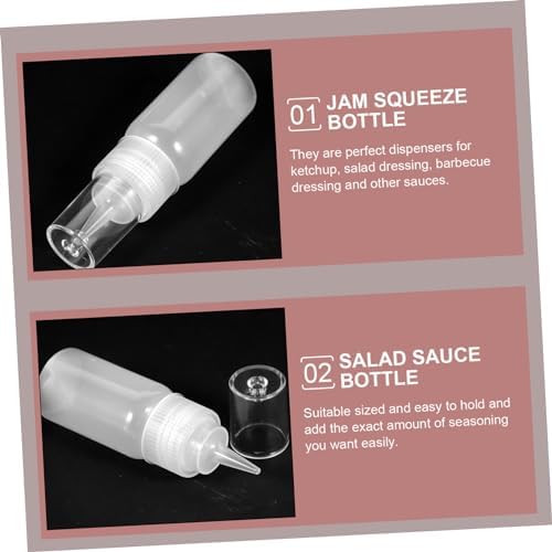 HOLIDYOYO Olive Oil Condiment Squeeze Bottles Set of 2 30ml