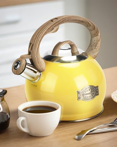 Hauce Radio 21 Quart Stovetop Tea Kettle with Whistle