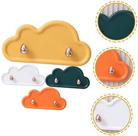 4Pcs Cloud Wall Hooks for Multi-Use Storage