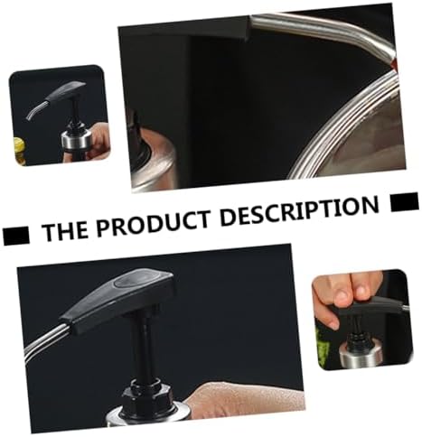 HOLIDYOYO 2pcs Stainless Steel Sauce Bottle Nozzle Set