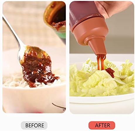 5-Hole Condiment Squeeze Bottle with Dust Cover