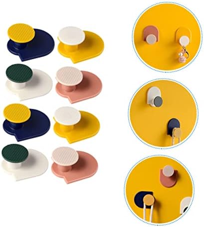 Cabilock 8 Piece Wall Mounted Sticky Hooks