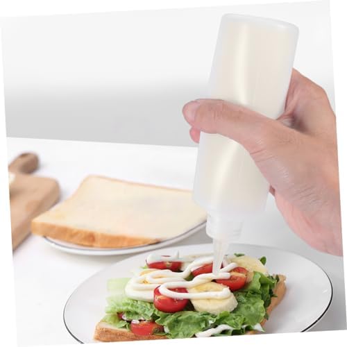6 Pack 250ml Squeeze Bottles with Pointed Tips