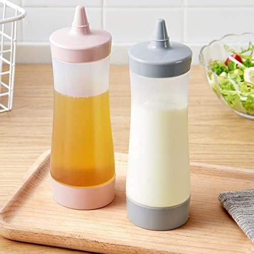 HOLIDYOYO 2 Pcs Reusable Pink Sauce Squeeze Bottles