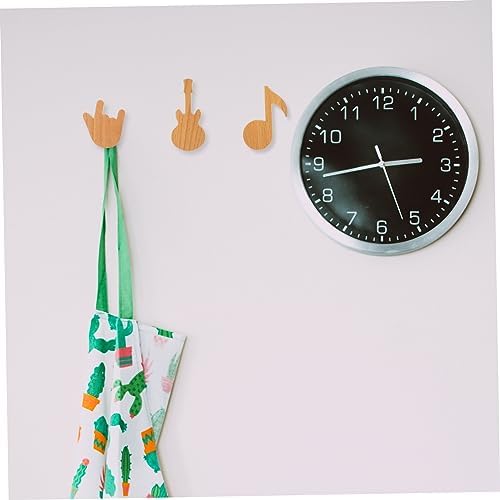 GLEAVI 3Pcs Wood Coat Hooks for Home Storage