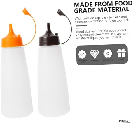 HOLIDYOYO Tomato Sauce Squeeze Bottles 4 Pack
