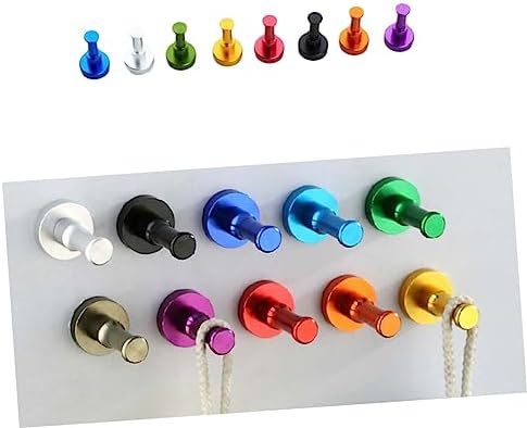 Luxshiny 10 Pcs Solid Aluminum Wall Hooks 1