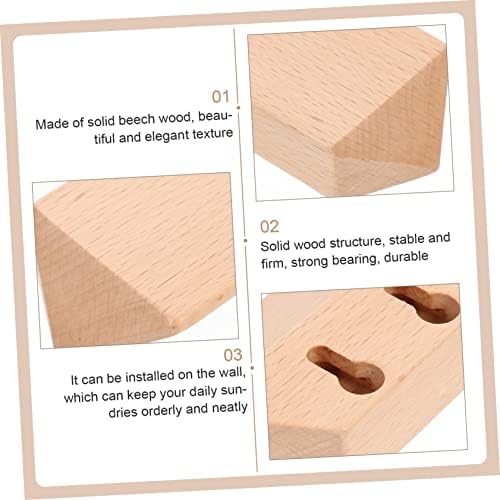 KAILIKETIY 1 Set Multi Functional Wooden Wall Hooks
