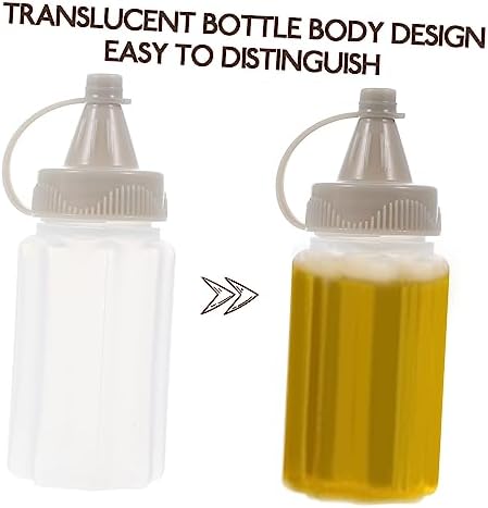 CIYODO 8PCS Squeeze Bottles Set for Condiments Kitchen Use