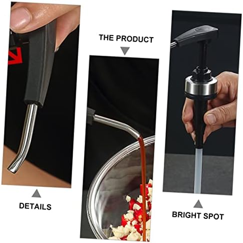 HOLIDYOYO 2pcs Stainless Steel Sauce Bottle Nozzle Set