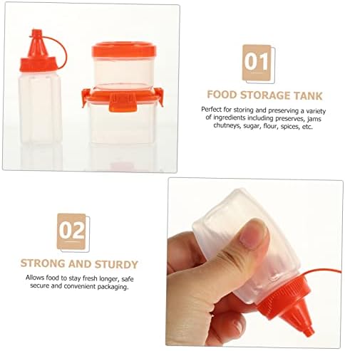 BRIGHTFUFU Condiment Squeeze Bottles Set