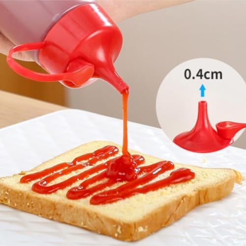 Kleye 5-Piece Condiment Squeeze Bottles Set