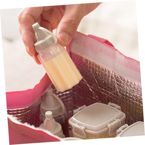 12pcs Mini Leakproof Condiment Squeeze Bottles for Home Commercial Use