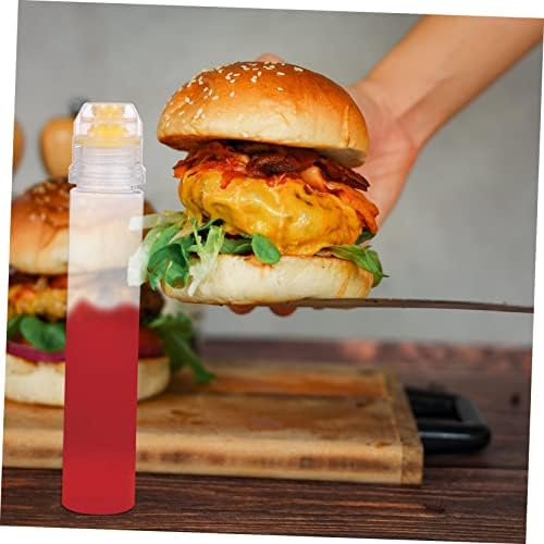 10 Pcs Reusable Squeeze Bottles for Condiments and Sauces