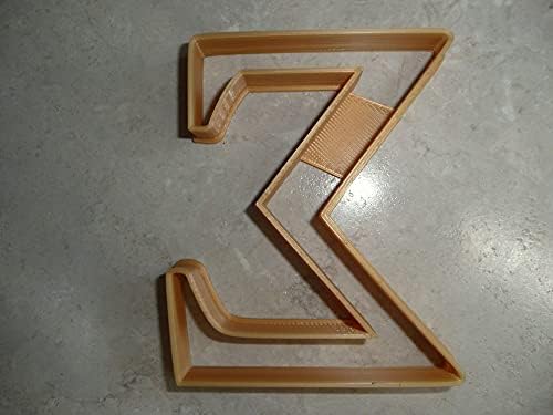 YNGLLC SIGMA GREEK LETTER 3D Cookie Cutter Gold