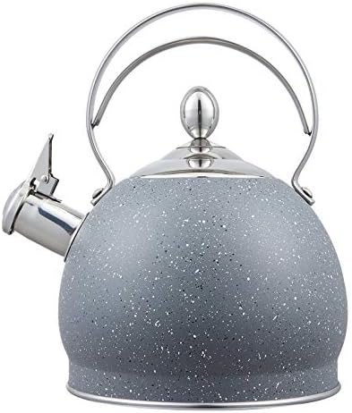 LUXGRACE 25 Qt Whistling Tea Kettle with Aluminum Base