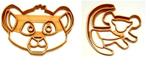 Simba Cub Face Cave Painting Cookie Cutters Set of 2 Made in USA