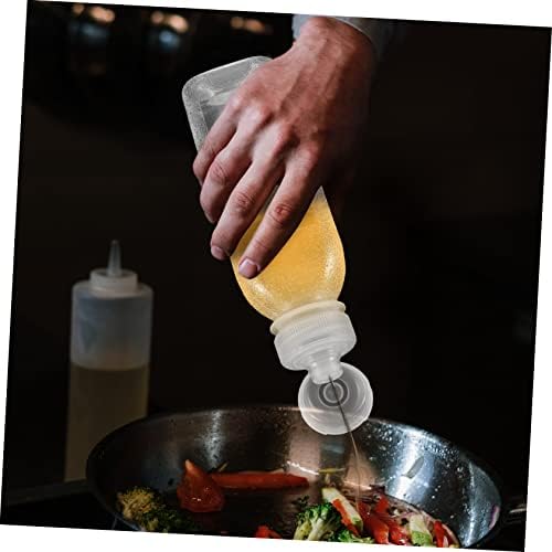 FELTECHELECTR Sauce Dispenser 4 Pack 300ml Leak-Proof Squeeze Bottles