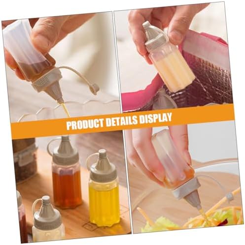GARVALON 12pcs Leakproof Squeeze Bottles for Salad Dressing and Travel
