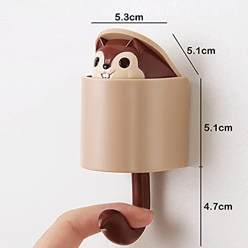 Cute Squirrel Keychain Hooks for Kids and Home Decoration